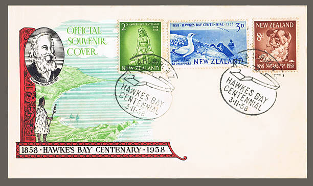 New Zealand souvenir postal envelope 1958