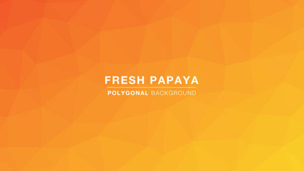 polygonale frischer papaya - peach dark peaches backgrounds stock-grafiken, -clipart, -cartoons und -symbole