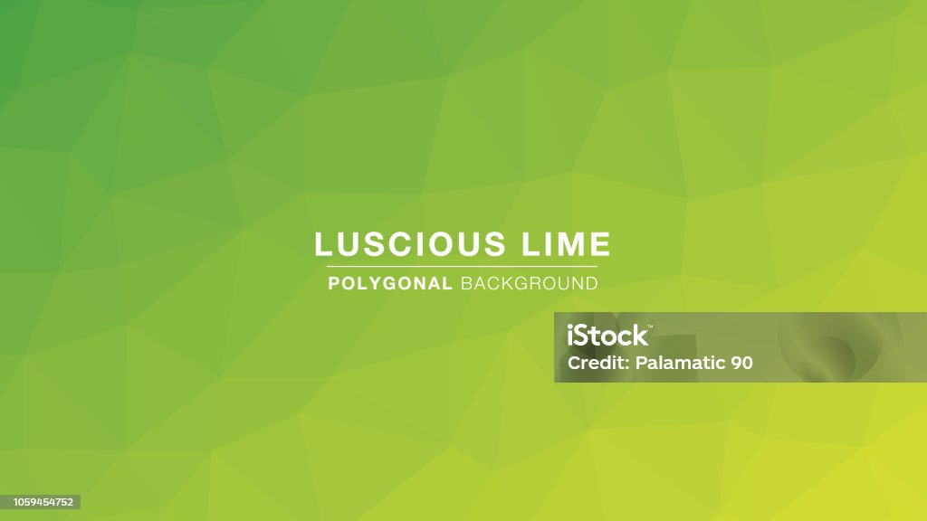 Luscious Lime Polygonal Polygonal gradient colors. Polygonal for Background. Vector Illustration EPS10 Green Color stock vector