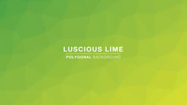 Vector illustration of Luscious Lime Polygonal