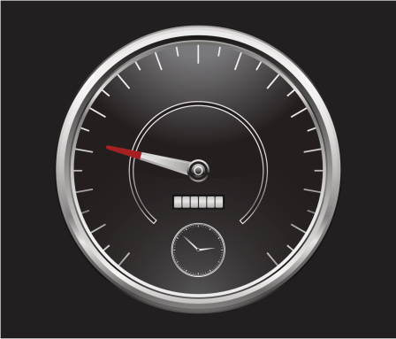 Speedometer Basic Simple Speedometer With No Markings Stock Illustration - Download Image ...