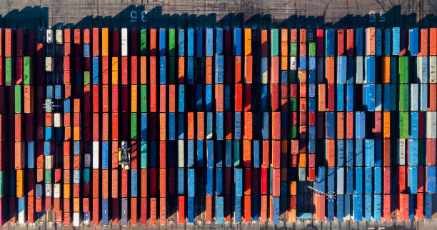 istock Aerial view of Container port 1059458096