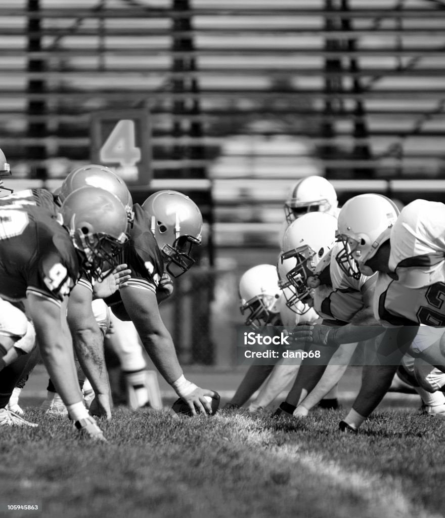 NCAA linha de futebol - Foto de stock de Futebol Americano royalty-free