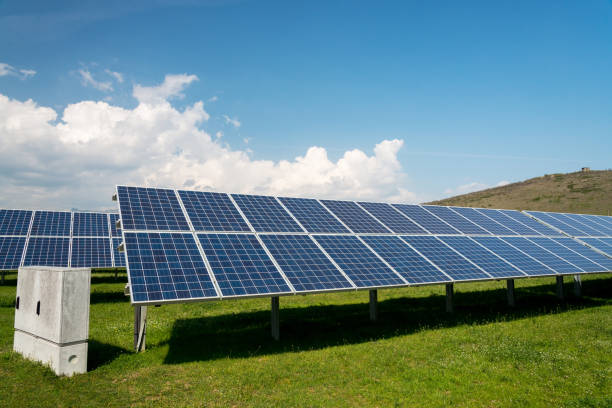 istock Solar panel, photovoltaic, alternative electricity source - concept of sustainable resources 1059474138