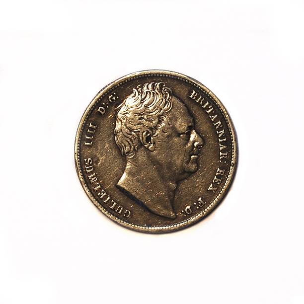 istock Old British Coin - Half Crown of King William IV 105947800