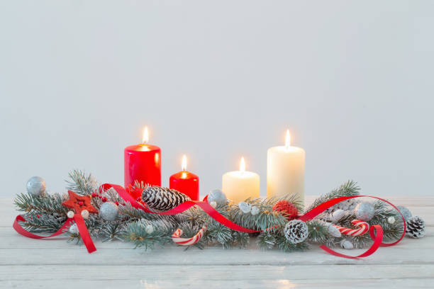 istock Christmas wreath on white background 1059491010