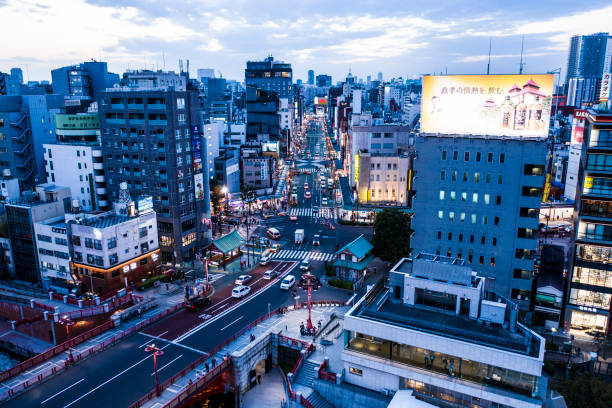 istock Night view of Asakusa 1059499508