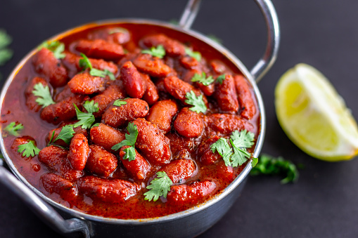 Estilo de indio picante Curry Rajma / Curry de habas de riñón photo