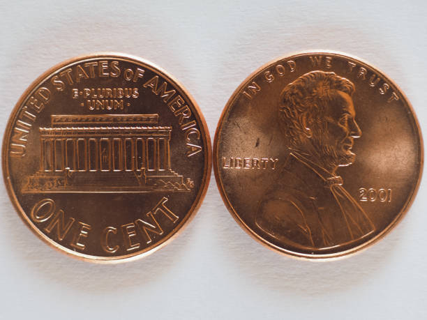 istock 1 cent coin, United States 1059509964