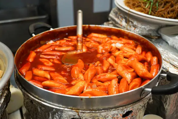 Tteokbokki is Korea's representative snack. It is characterized by a spicy taste.