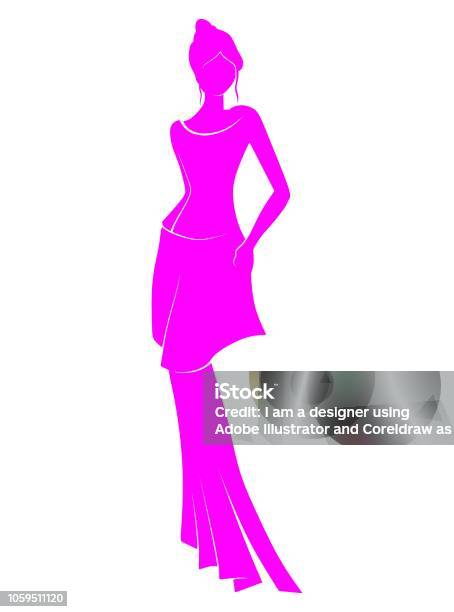 Silhouette Of Fashion Design Stock Illustration - Download Image Now - Abstract, Adult, Adults Only