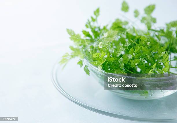 Kerbel Auf Platte Stockfoto und mehr Bilder von Ast - Pflanzenbestandteil - Ast - Pflanzenbestandteil, Bund, Einfachheit