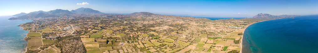 Aerial panoramic view of Idyllic Mediterranean Sea
