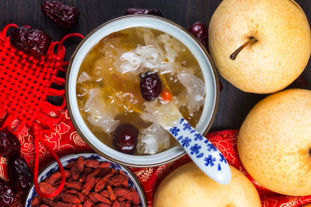 istock Peach gum and tremella soup 1059513284