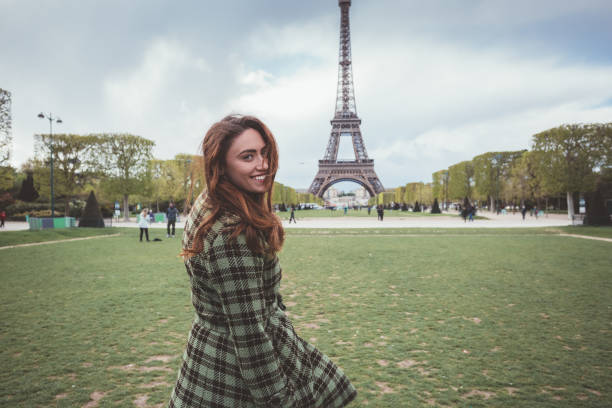 istock Girl in the Paris 1059522180