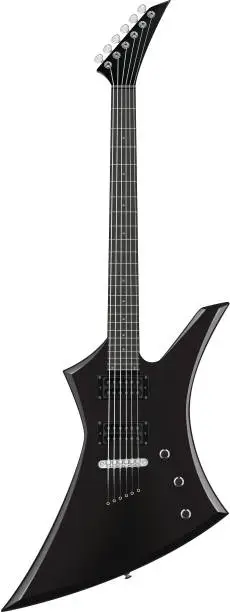 Vector illustration of An isolated black electric guitar