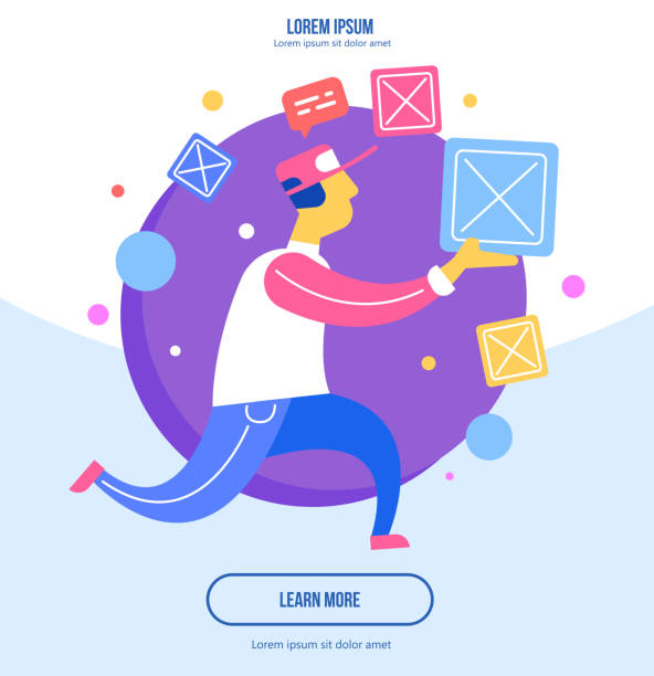 istock Flat design modern vector illustration. Concept of internet delivery. Deliveryman delivers the parcel 1059540672