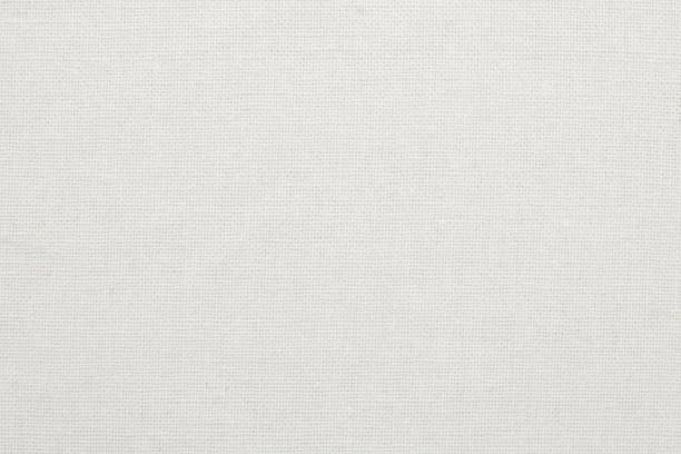 白い綿生地テクスチャ背景、自然な繊維のシームレスなパターン。 - canvas linen burlap textile ストックフォトと画像