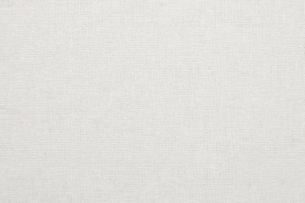 White cotton fabric texture background, seamless pattern of natural textile.