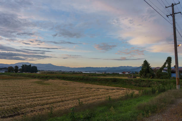 istock Evening landscape in Japan 1059546348