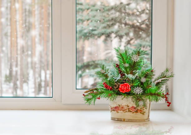 istock Festive composition, background blank for new year postcard, Christmas, 1059549596