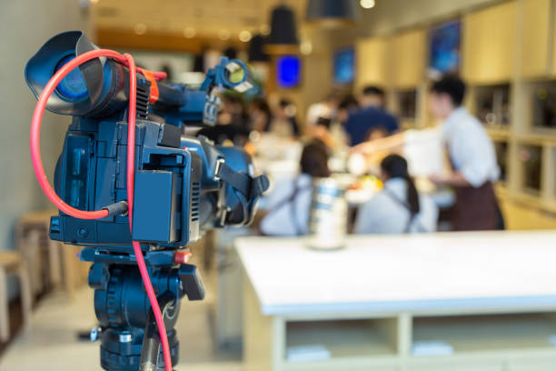 istock Video camera stand by in cooking class. 1059564020