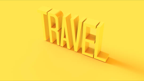 istock Bright Yellow 3d Travel Sign 1059564136