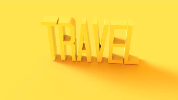 istock Bright Yellow 3d Travel Sign 1059564242