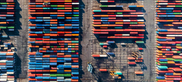 istock Aerial view of Container port 1059587784