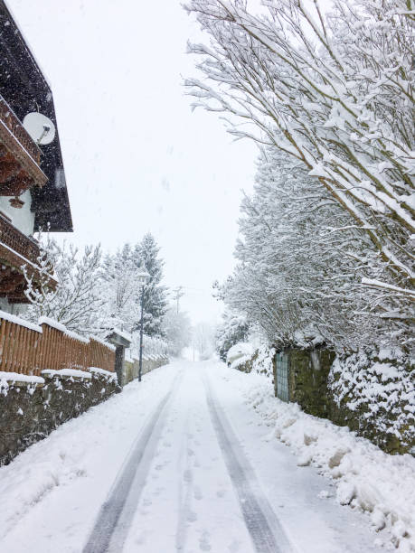 istock First Winter Snow And Autumn Mountain Village 1059588052
