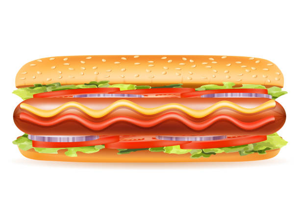 istock hot dog fast food stock vector illustration 1059588728