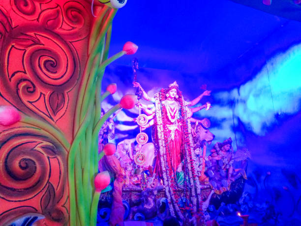 istock Durga Idol - Durga puja Navrata, West Bengal, India 1059593420