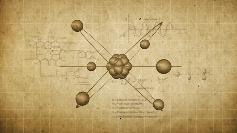 Animated atom model