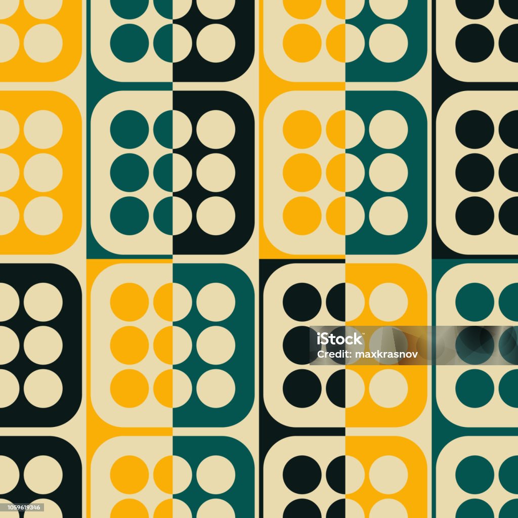 Circle Square Pattern Example Seamless Square And Circle Pattern Stock Illustration - Download Image ...