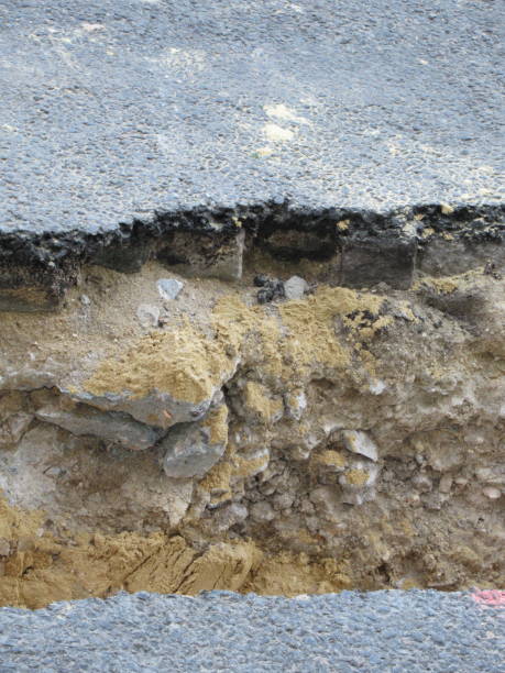 istock Open fissure on the road 1059632416