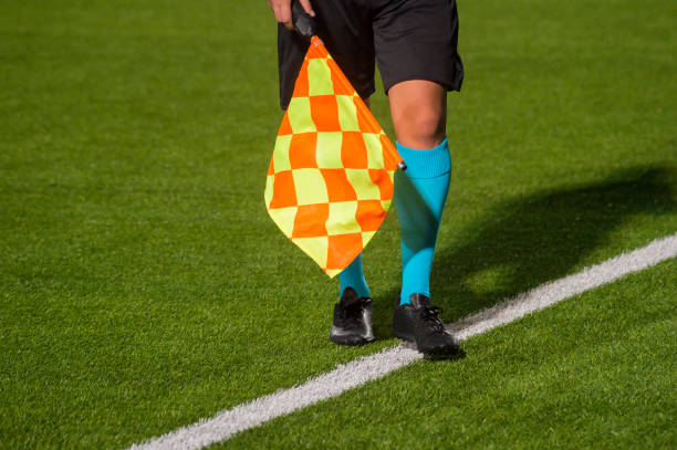 istock Low Section Of Referee Walking On Soccer Field 1059635214