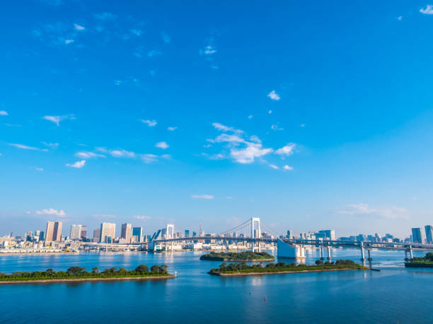 istock Bridge Over River In City Against Blue Sky 1059643106