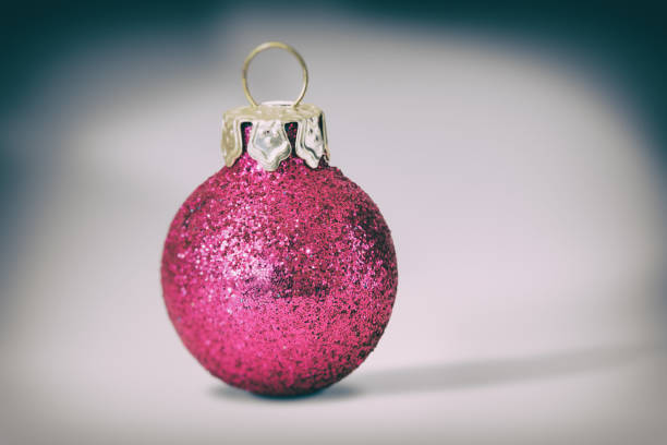 istock Pink Christmas Bauble with Glitter 1059650746
