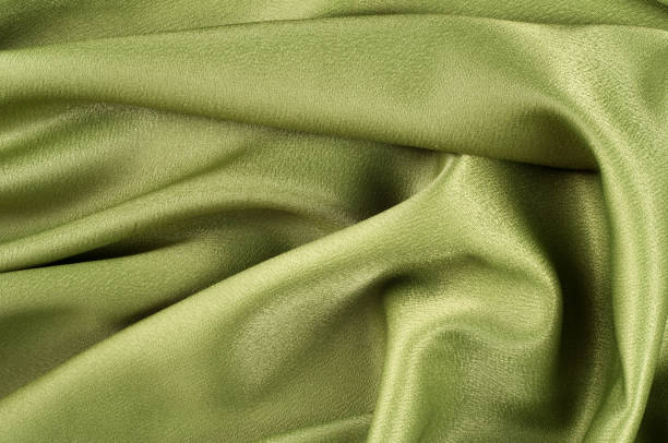 テクスチャ、背景。テンプレートです。布シルク グリーン、クレープ デシン。絹のような繊維の高級クレープ。 - 16192 ストックフォトと画像