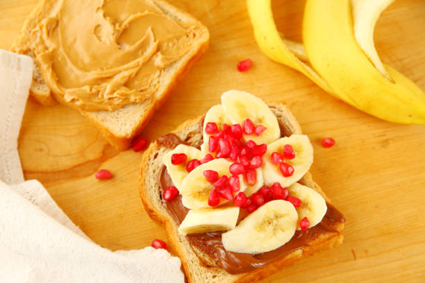 istock Sandwich made with peanut butter and bananas 1059654474