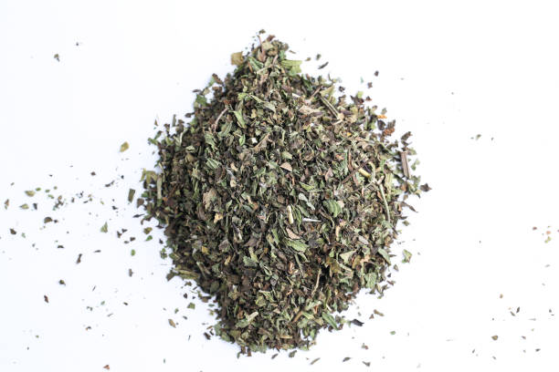 istock Close up of dried mint leaves tea 1059655888
