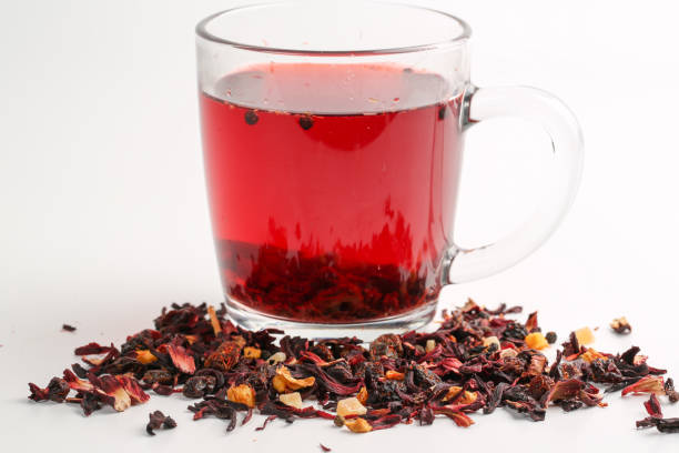 istock Still life, aromatic dry tea with fruits and petals 1059656992
