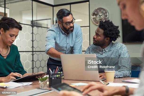 Business People Working In A Meeting Room Stock Photo - Download Image Now - Education Training Class, Office, Technology