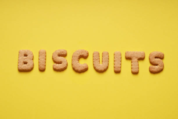 istock biscuits word spelled out with biscuit letters or characters 1059661432