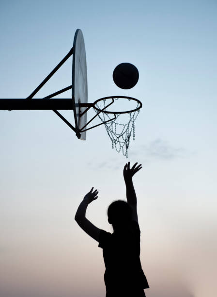 istock Basketball Hoop Silhouette 1059662064