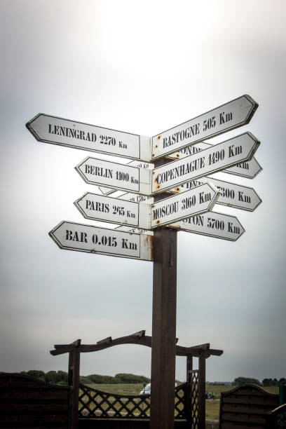 istock Directional Road Sign, Normandy, France 1059666904