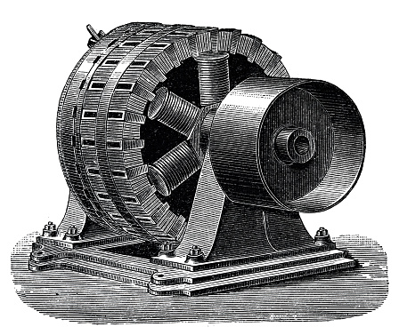 Alternating Current Machine Alternating Current Machine From Ganz Stock Illustration - Download ...