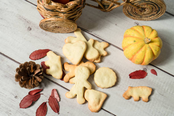 istock hand-made cookies with Light color background 1059669728