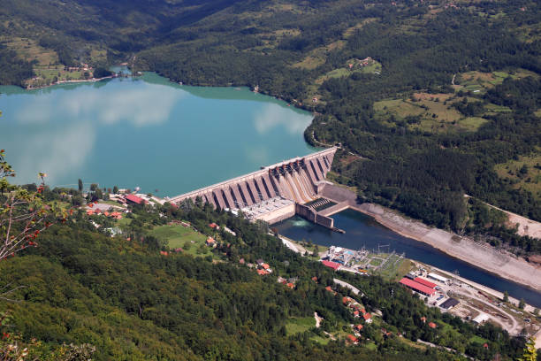 istock hydroelectric power plant Perucac on Drina river landscape 1059680344