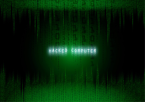 Dark Ransomware Screen Ransomware Virus On A Black Display Screen Stock Illustration ...